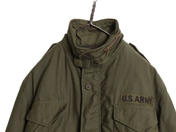 70s 米軍実物 US ARMY M-65 フィールド ジャケット MEDIUM REGULAR / 72年製 ヴィンテージ ミリタリー 3rd ブラス 軍物 中綿 ライナー付き
