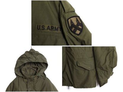 70s 米軍実物 US ARMY M-65 フィールド ジャケット MEDIUM REGULAR / 72年製 ヴィンテージ ミリタリー 3rd ブラス 軍物 中綿 ライナー付き