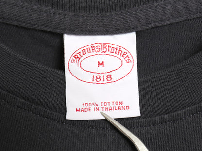 ブルックスブラザーズ 半袖 Tシャツ メンズ M カットソー ワンポイント コットン シンプル クルーネック 無地 ボックス トップス ネイビー