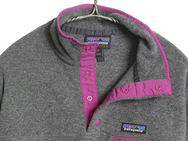 パタゴニア ライトウェイト シンチラ スナップT レディース M / 23年製 フリース プルオーバー ジャケット ブルゾン アウトドア ジャンパー