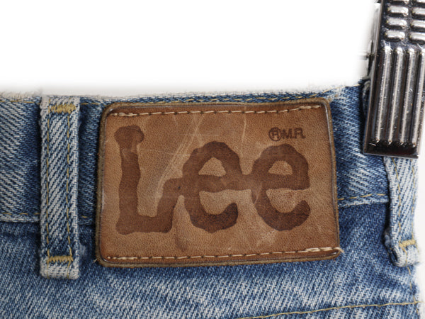 80s USA製 ★ Lee 203 デニム パンツ メンズ 31 34 ヴィンテージ ジーンズ ジーパン ジッパーフライ スリム テーパード 42 TALON 革パッチ
