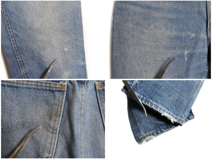 80s USA製 ★ Lee 203 デニム パンツ メンズ 31 34 ヴィンテージ ジーンズ ジーパン ジッパーフライ スリム テーパード 42 TALON 革パッチ