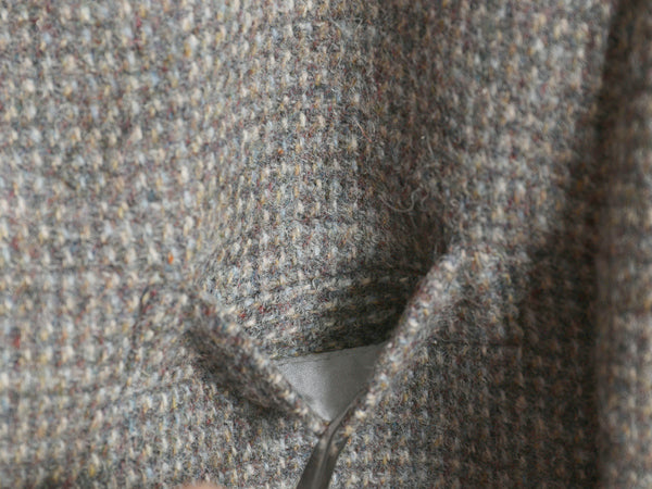 80s USA製 ハリスツイード テーラード ジャケット メンズ L 程/ ヴィンテージ ブレザー ツイード ウール トラッド カジュアル マルチカラー