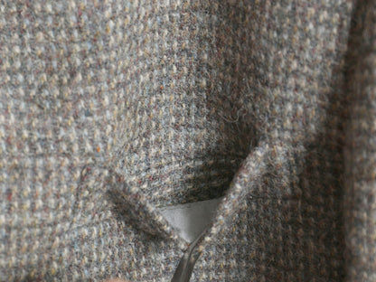 80s USA製 ハリスツイード テーラード ジャケット メンズ L 程/ ヴィンテージ ブレザー ツイード ウール トラッド カジュアル マルチカラー