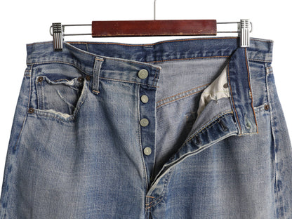 60s 70s ★ リーバイス 501 BIG E デニム パンツ メンズ 34 29 / 後期 ヴィンテージ インディゴ 赤耳 セルビッジ ストレート ボタンフライ