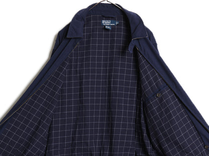 90s ポロ ラルフローレン スイングトップ ジャケット メンズ XL / オールド スムース 素材 フルジップ チェック ライナー付き 大きいサイズ