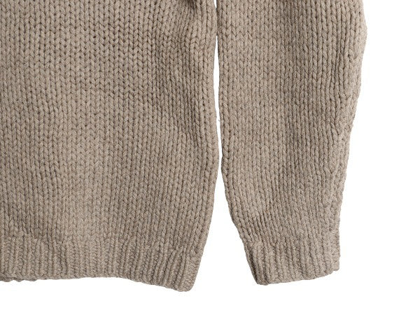 00s ジェイクルー ボーダー ニット セーター メンズ XL  旧タグオールド ウール 手編み ハンドメイド 大きいサイズ ローゲージ シンプル