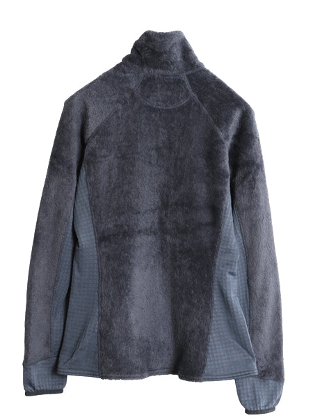 パタゴニア R2 ジャケット レディース M / 17年製 ハイ パイル フリース ストレッチ フルジップ ジャンパー ブルゾン レギュレーター 紺 灰