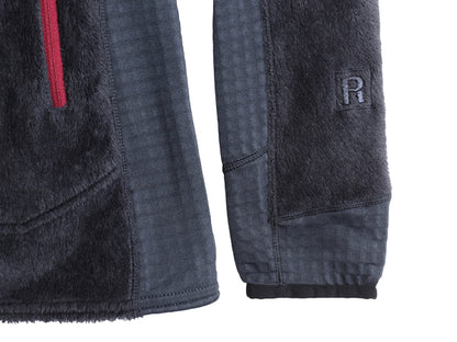 パタゴニア R2 ジャケット レディース M / 17年製 ハイ パイル フリース ストレッチ フルジップ ジャンパー ブルゾン レギュレーター 紺 灰