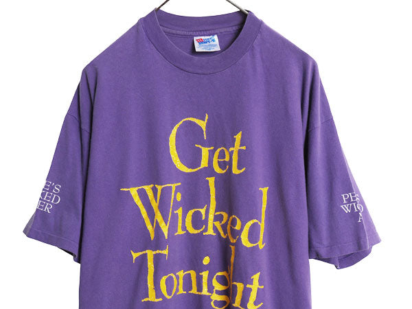 90s USA製 企業 メッセージ プリント Tシャツ メンズ XL オールド 当時物 ビール シングルステッチ ヘビーウェイト コットン 大きいサイズ