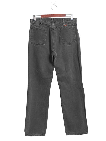 ラスラー ブラック デニム パンツ 実寸 31 29 / 古着 ラングラー ストレート テーパード ジーンズ ジーパン ボトムス レギュラーフィット