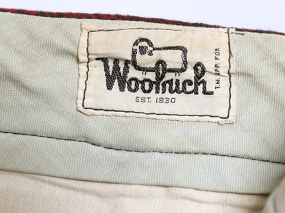 70s USA製 ウールリッチ ハンティング パンツ 実寸 38 31 / ヴィンテージ アウトドア ダブルニー チェック ヘビーウェイト ウール ツートン