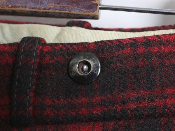 70s USA製 ウールリッチ ハンティング パンツ 実寸 38 31 / ヴィンテージ アウトドア ダブルニー チェック ヘビーウェイト ウール ツートン