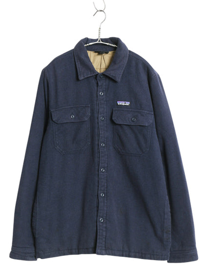 パタゴニア インサレーテッド フィヨルド フランネル シャツ ジャケット メンズ M / 古着 17年製 アウトドア ネルシャツ 中綿 キルティング