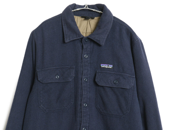 パタゴニア インサレーテッド フィヨルド フランネル シャツ ジャケット メンズ M / 古着 17年製 アウトドア ネルシャツ 中綿 キルティング