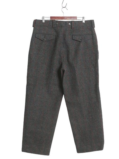 00s ウールリッチ メルトン ウール パンツ メンズ 36 古着 オールド ノータック ヘビーウール スラックス チェック ストレート トラウザー