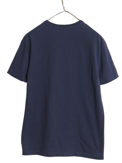 ポロベア ポロ ラルフローレン プリント 半袖 Tシャツ メンズ レディース S / 古着 キャラクター コットン カットソー シングルステッチ 紺