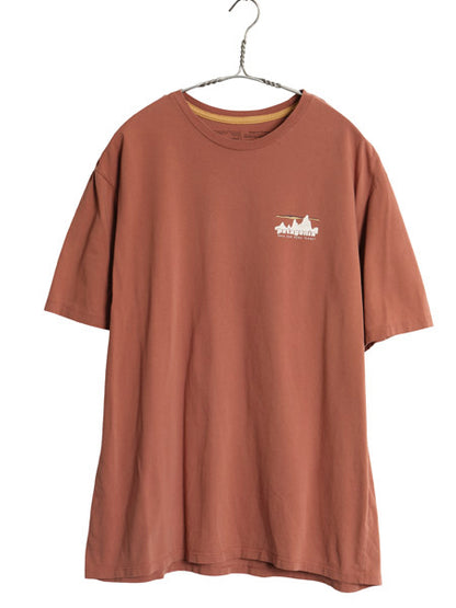 パタゴニア 両面 プリント 半袖 Tシャツ メンズ M / 23年製 アウトドア 白タグ ロゴ グラフィック イラスト バックプリント フィッツロイ