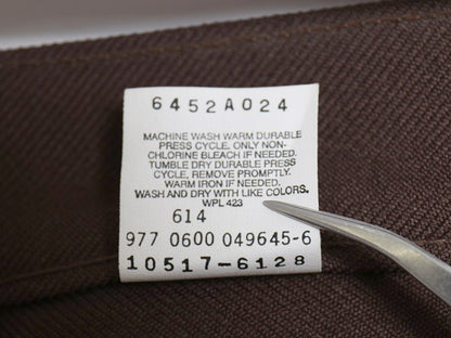 デッドストック 00s リーバイス ポリ フレア パンツ メンズ 32 34 / 新品 オールド 517 スタプレ スラックス ノータック ブーツカット 茶