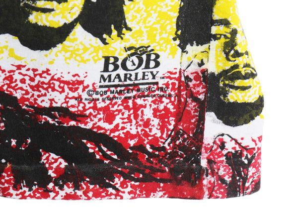 90s USA製 ★ ボブ マーリー オールオーバー プリント Tシャツ メンズ L / 古着 オールド レゲエ ジャマイカ ラスタ バンド グラフィック
