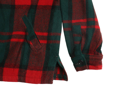 70s ウールリッチ チェック CPO ウール シャツ ジャケット メンズ L 小さめ / ヴィンテージ 4ポケット ブルゾン ボックス ヘビーウェイト