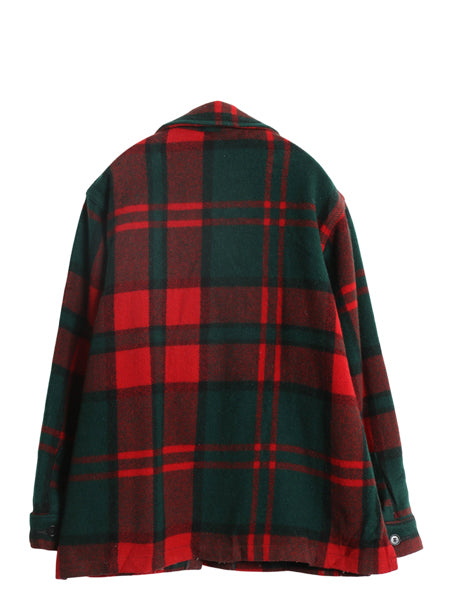 70s ウールリッチ チェック CPO ウール シャツ ジャケット メンズ L 小さめ / ヴィンテージ 4ポケット ブルゾン ボックス ヘビーウェイト