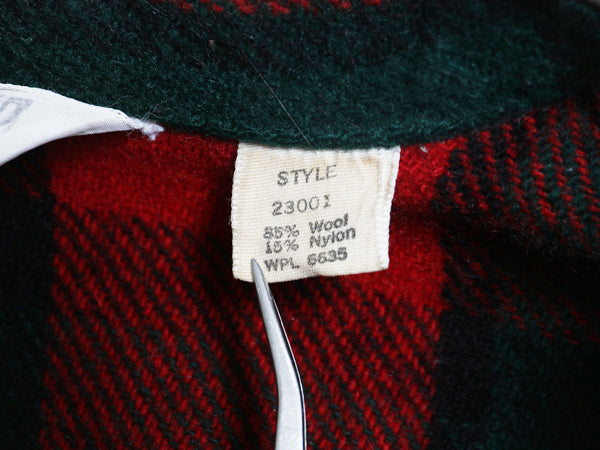 70s ウールリッチ チェック CPO ウール シャツ ジャケット メンズ L 小さめ / ヴィンテージ 4ポケット ブルゾン ボックス ヘビーウェイト