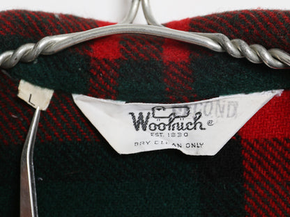 70s ウールリッチ チェック CPO ウール シャツ ジャケット メンズ L 小さめ / ヴィンテージ 4ポケット ブルゾン ボックス ヘビーウェイト