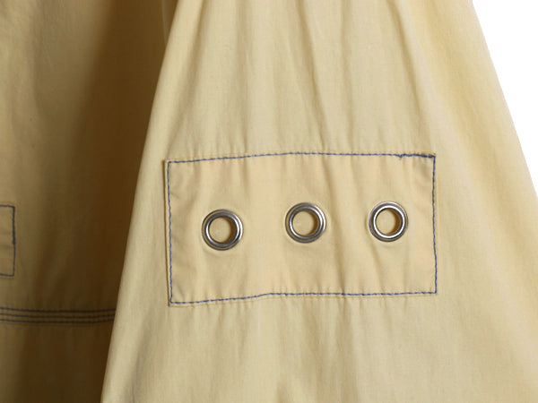 00s ★ オールド ギャップ コットン アノラック パーカー ジャケット メンズ L / プルオーバー ハーフジップ フード ヨット セーリング 黄