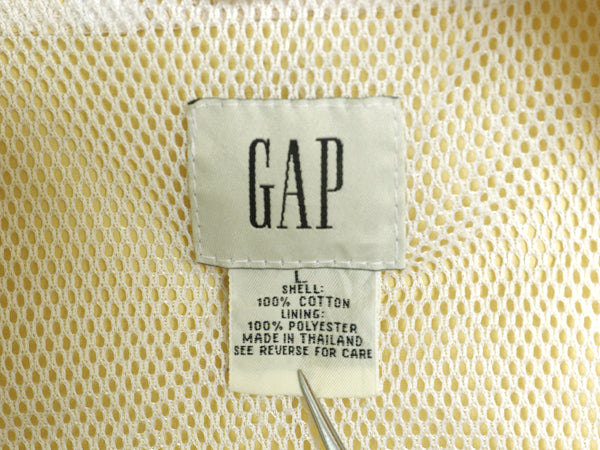 00s ★ オールド ギャップ コットン アノラック パーカー ジャケット メンズ L / プルオーバー ハーフジップ フード ヨット セーリング 黄