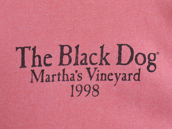 90s USA製 The Black Dog ドッグ イラスト プリント Tシャツ メンズ レディース M / オールド アニマル キャラクター アート グラフィック
