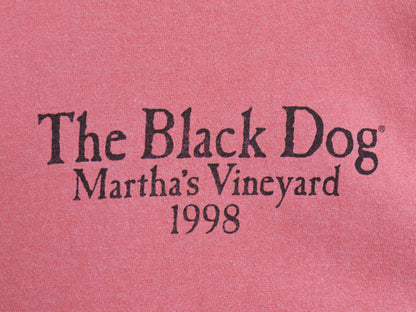 90s USA製 The Black Dog ドッグ イラスト プリント Tシャツ メンズ レディース M / オールド アニマル キャラクター アート グラフィック