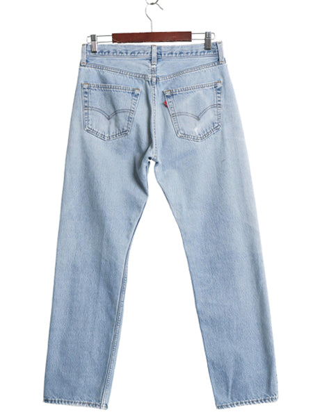 雰囲気系 90s USA製 リーバイス 501 デニム パンツ メンズ 32 30 オールド ストレート ジーンズ ジーパン ヒゲ クラッシュ ダメージ 赤タブ