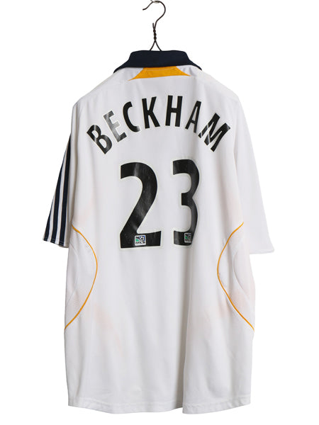 00s ☆ アディダス ロサンゼルス ギャラクシー ベッカム サッカー ユニフォーム メンズ L / 正規品 MLS 2007 オフィシャル 当時物 ホーム