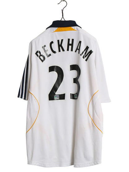 00s ☆ アディダス ロサンゼルス ギャラクシー ベッカム サッカー ユニフォーム メンズ L / 正規品 MLS 2007 オフィシャル 当時物 ホーム