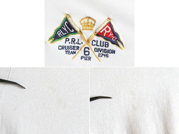 大きいサイズ XXL ■ ポロ ラルフローレン 鹿の子 半袖 ポロシャツ メンズ 2XL / POLO 半袖シャツ カスタムフィット コットン 白 フラッグ