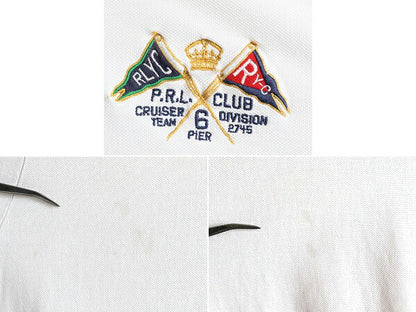 大きいサイズ XXL ■ ポロ ラルフローレン 鹿の子 半袖 ポロシャツ メンズ 2XL / POLO 半袖シャツ カスタムフィット コットン 白 フラッグ