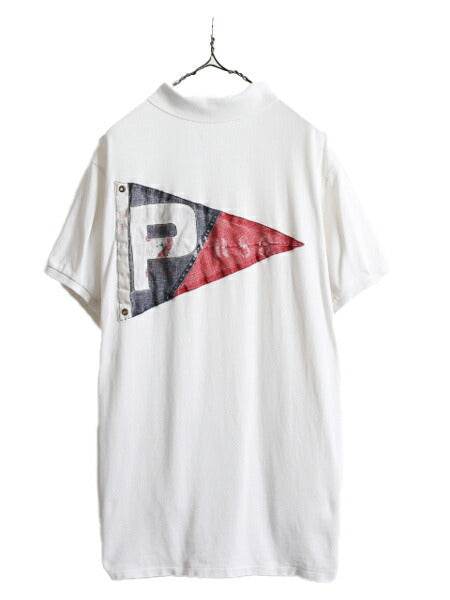 大きいサイズ XXL ■ ポロ ラルフローレン 鹿の子 半袖 ポロシャツ メンズ 2XL / POLO 半袖シャツ カスタムフィット コットン 白 フラッグ
