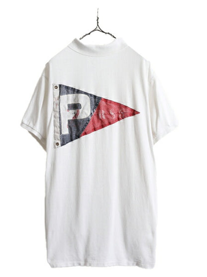 大きいサイズ XXL ■ ポロ ラルフローレン 鹿の子 半袖 ポロシャツ メンズ 2XL / POLO 半袖シャツ カスタムフィット コットン 白 フラッグ