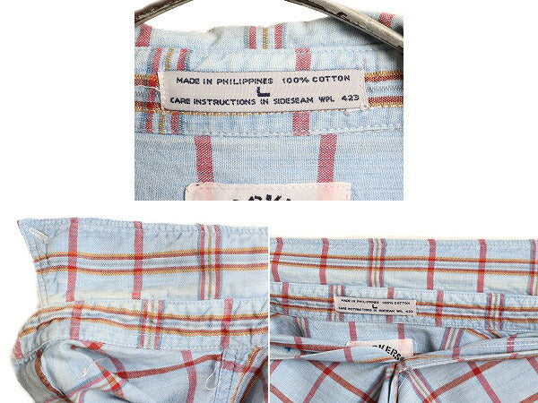 90s ■ ドッカーズ リーバイス チェック 長袖 ボタンダウン シャツ メンズ L / 古着 90年代 オールド LEVIS DOCKERS 長袖シャツ コットン