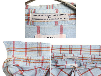 90s ■ ドッカーズ リーバイス チェック 長袖 ボタンダウン シャツ メンズ L / 古着 90年代 オールド LEVIS DOCKERS 長袖シャツ コットン