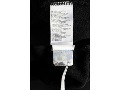 ■ ノースフェイス プリント スウェット フード パーカー ( レディース L ) The North Face アウトドア トレーナー プルオーバー 裏起毛 黒
