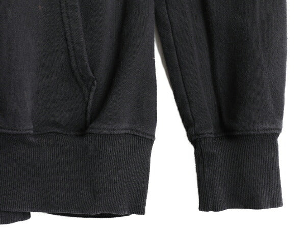 ■ ノースフェイス プリント スウェット フード パーカー ( レディース L ) The North Face アウトドア トレーナー プルオーバー 裏起毛 黒
