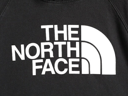 ■ ノースフェイス プリント スウェット フード パーカー ( レディース L ) The North Face アウトドア トレーナー プルオーバー 裏起毛 黒