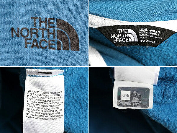 ■ ノースフェイス 両面 アート プリント スウェット フード パーカー メンズ M The North Face プルオーバー 裏起毛 イラスト アウトドア