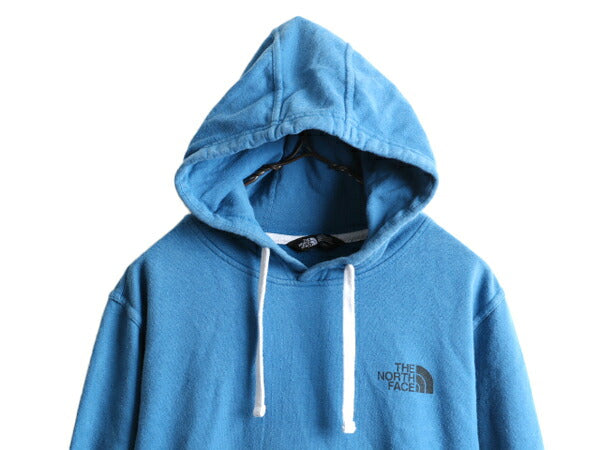 ■ ノースフェイス 両面 アート プリント スウェット フード パーカー メンズ M The North Face プルオーバー 裏起毛 イラスト アウトドア