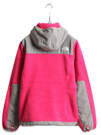 ■ ノースフェイス フード付き デナリ ジャケット レディース S / 古着 The North Face フリース ブルゾン パーカー ジャンパー 2トーン 灰