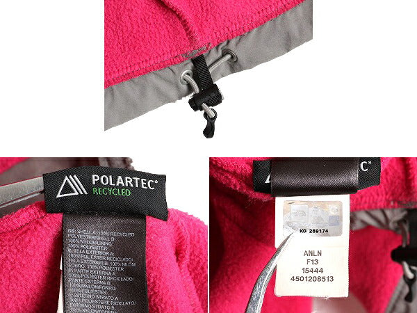 ■ ノースフェイス フード付き デナリ ジャケット レディース S / 古着 The North Face フリース ブルゾン パーカー ジャンパー 2トーン 灰