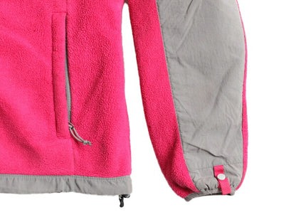 ■ ノースフェイス フード付き デナリ ジャケット レディース S / 古着 The North Face フリース ブルゾン パーカー ジャンパー 2トーン 灰