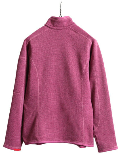 13年製 ■ パタゴニア ベターセーター ジャケット レディース M 古着 Patagonia フリース アウトドア ジャンパー フルジップ ニット 杢 紫